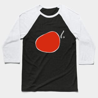 Minimal Red Thing Painting Baseball T-Shirt